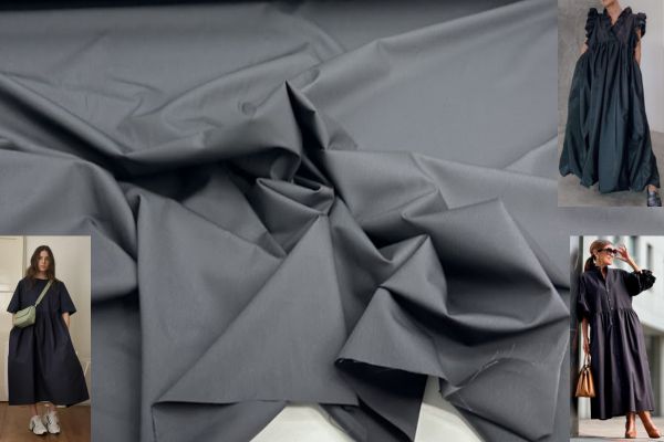 Плательная ткань Сорочечная Черная